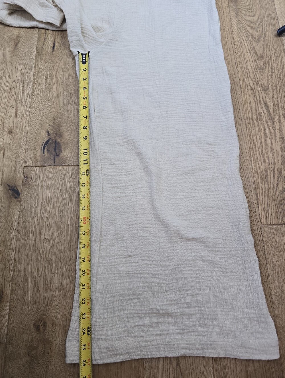 Hunter and Brown Cream Gauze Wide Leg Jumpsuit Size Large - Picture 12 of 12
